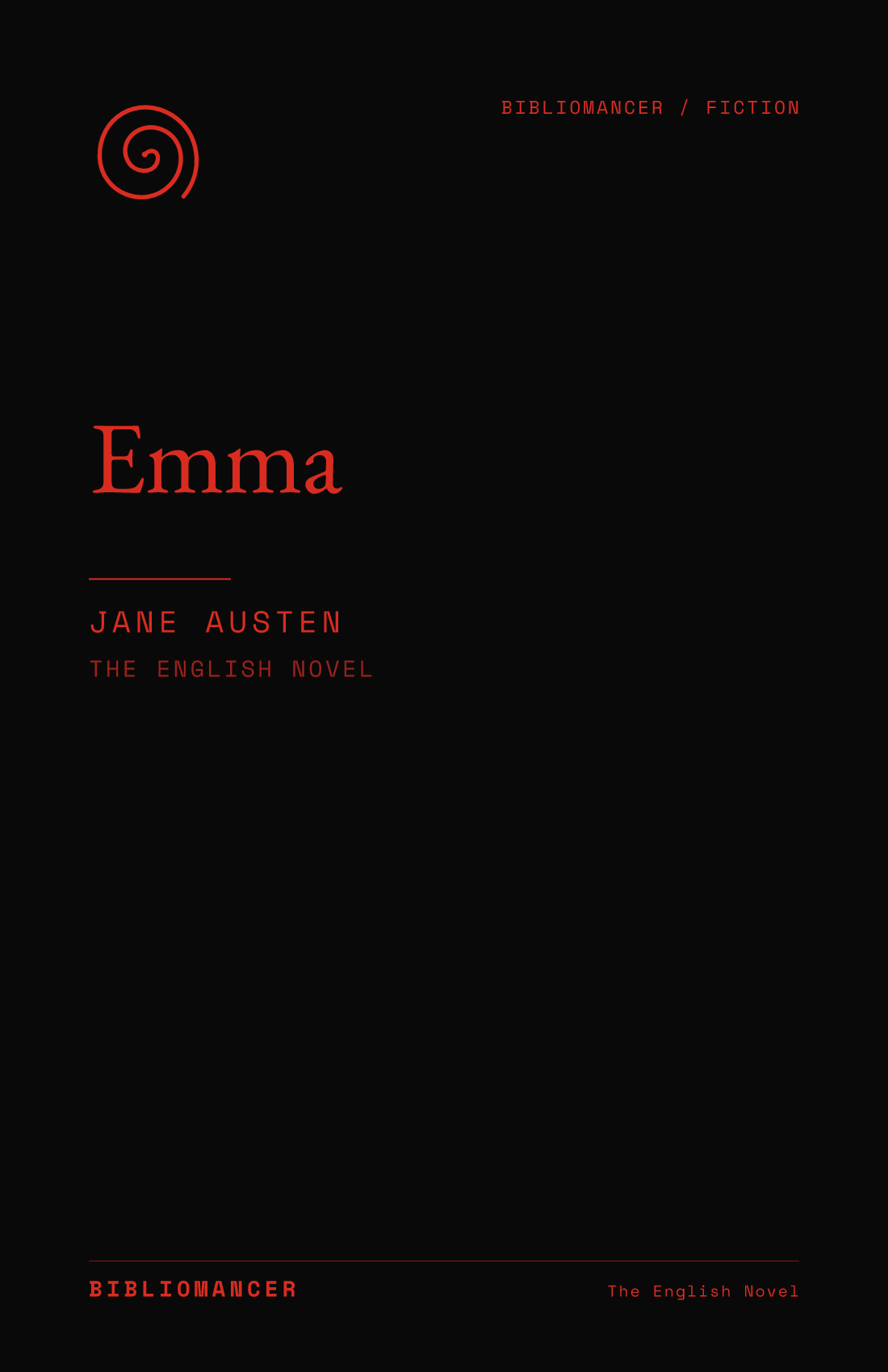 Emma by Jane Austen — Bibliomancer edition cover