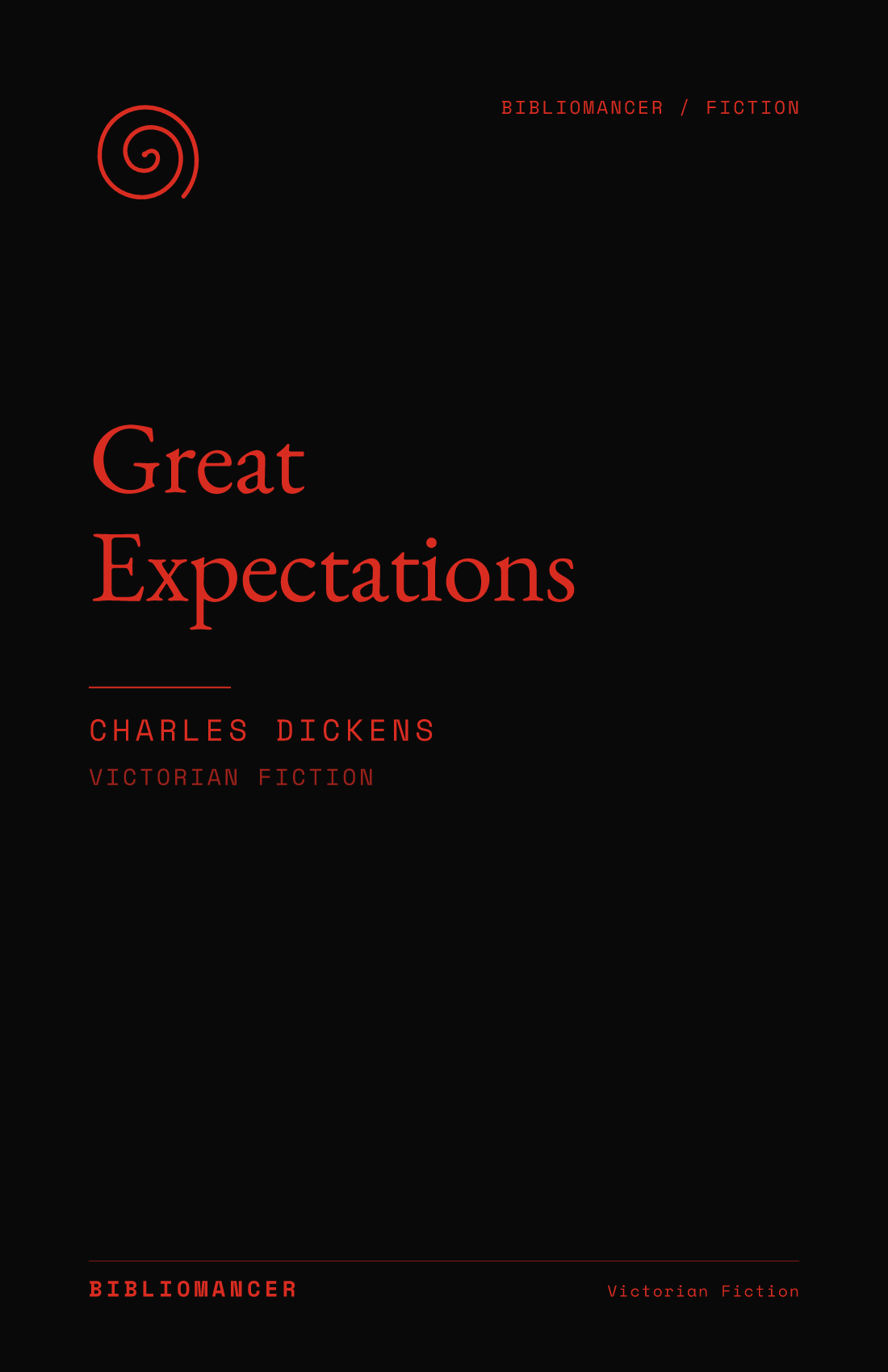 Great Expectations by Charles Dickens — Bibliomancer edition cover