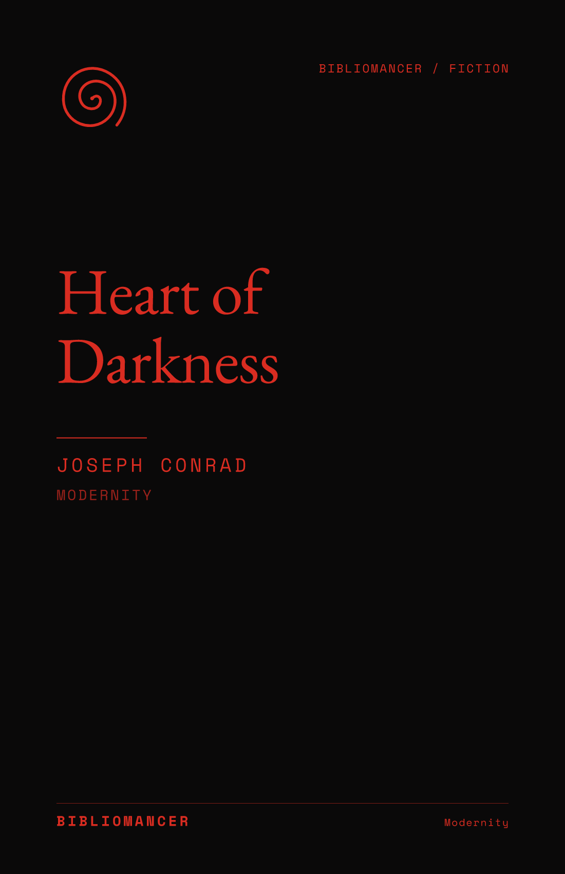 Heart of Darkness by Joseph Conrad — Bibliomancer edition cover