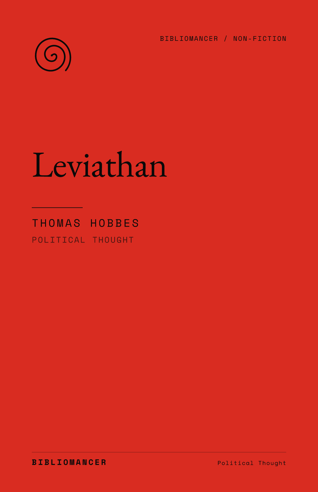 Leviathan by Thomas Hobbes — Bibliomancer edition cover