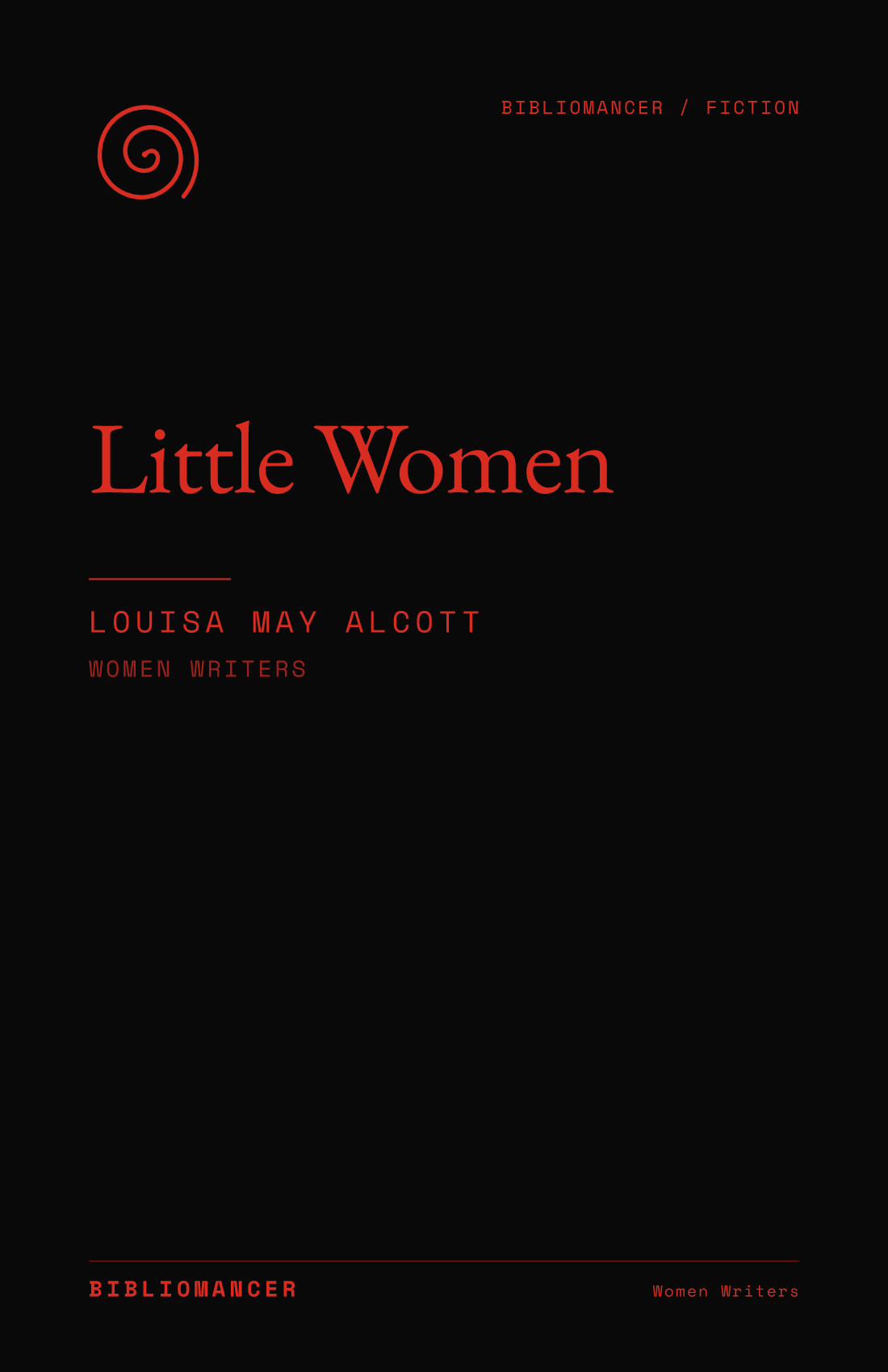 Little Women by Louisa May Alcott — Bibliomancer edition cover
