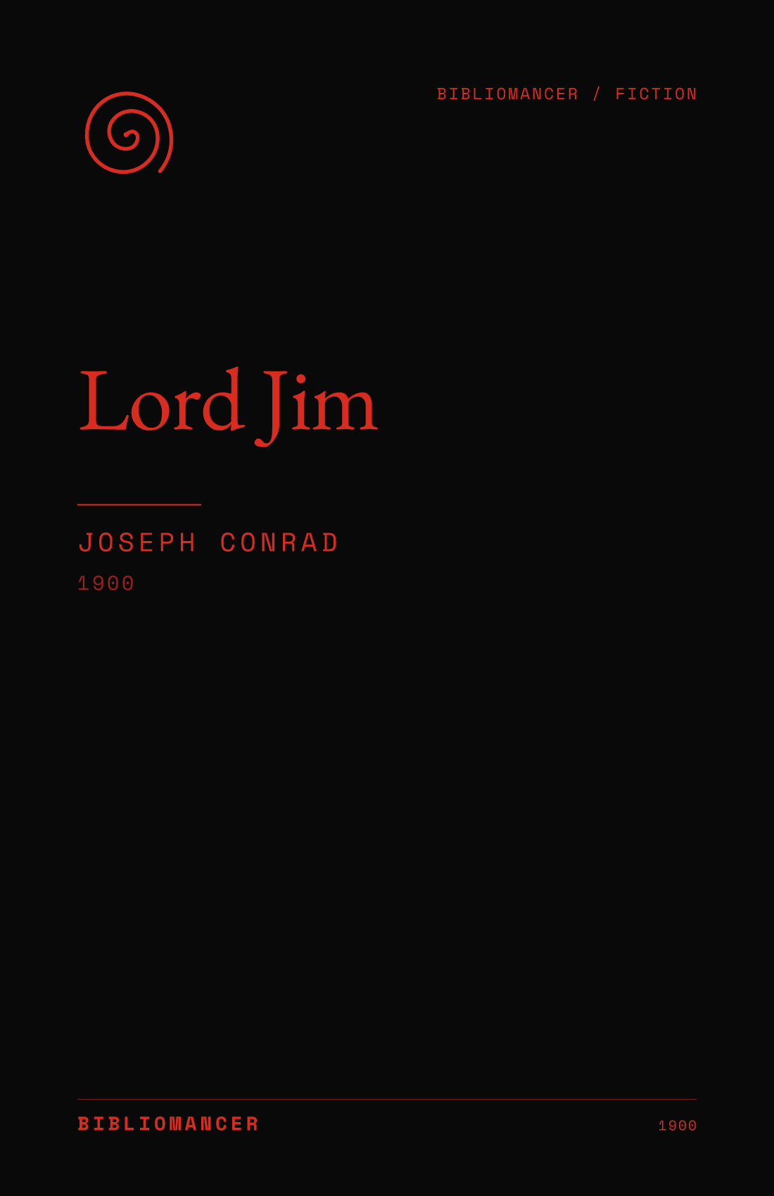 Lord Jim by Joseph Conrad — Bibliomancer edition cover