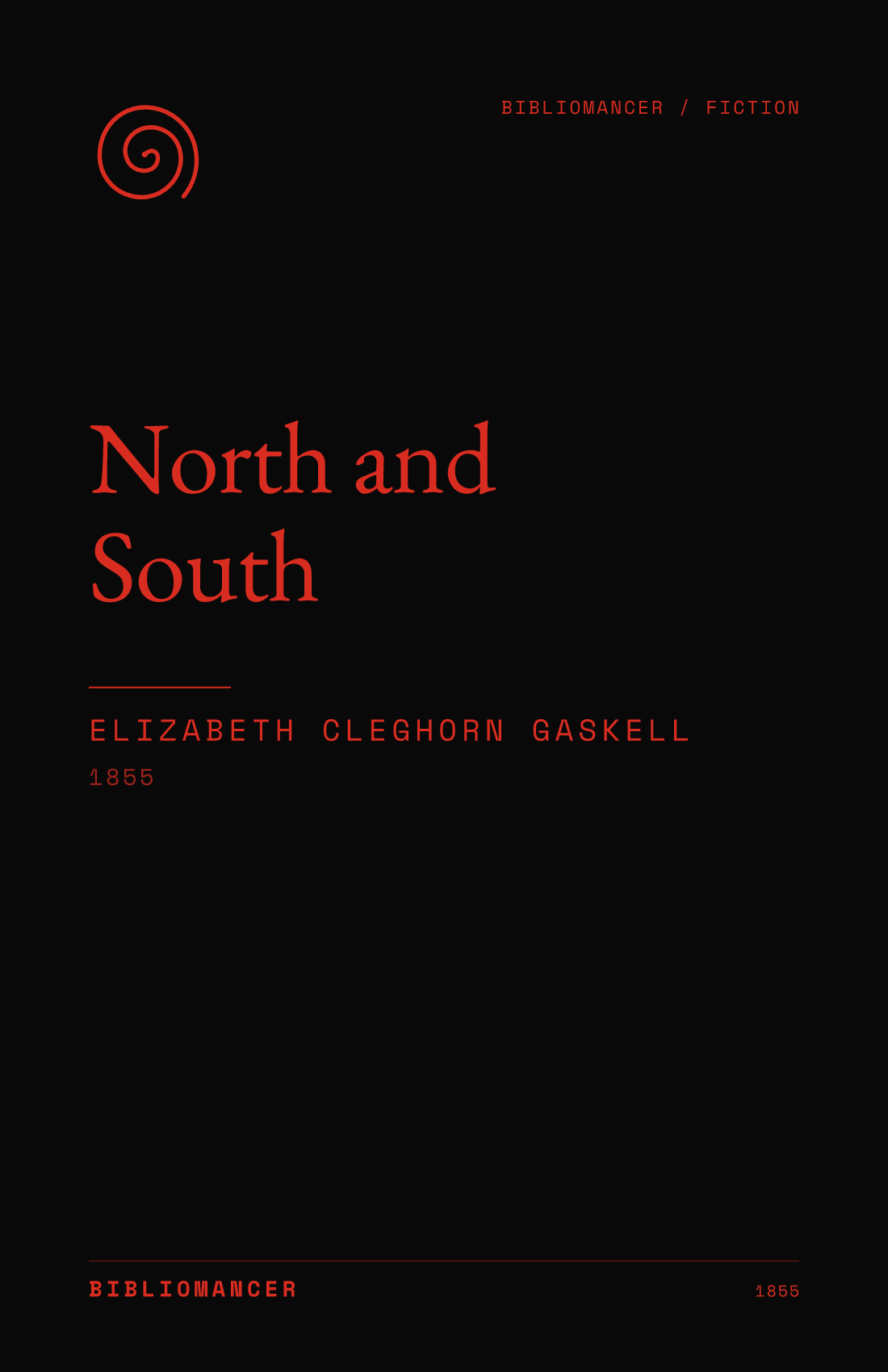 North and South by Elizabeth Cleghorn Gaskell — Bibliomancer edition cover