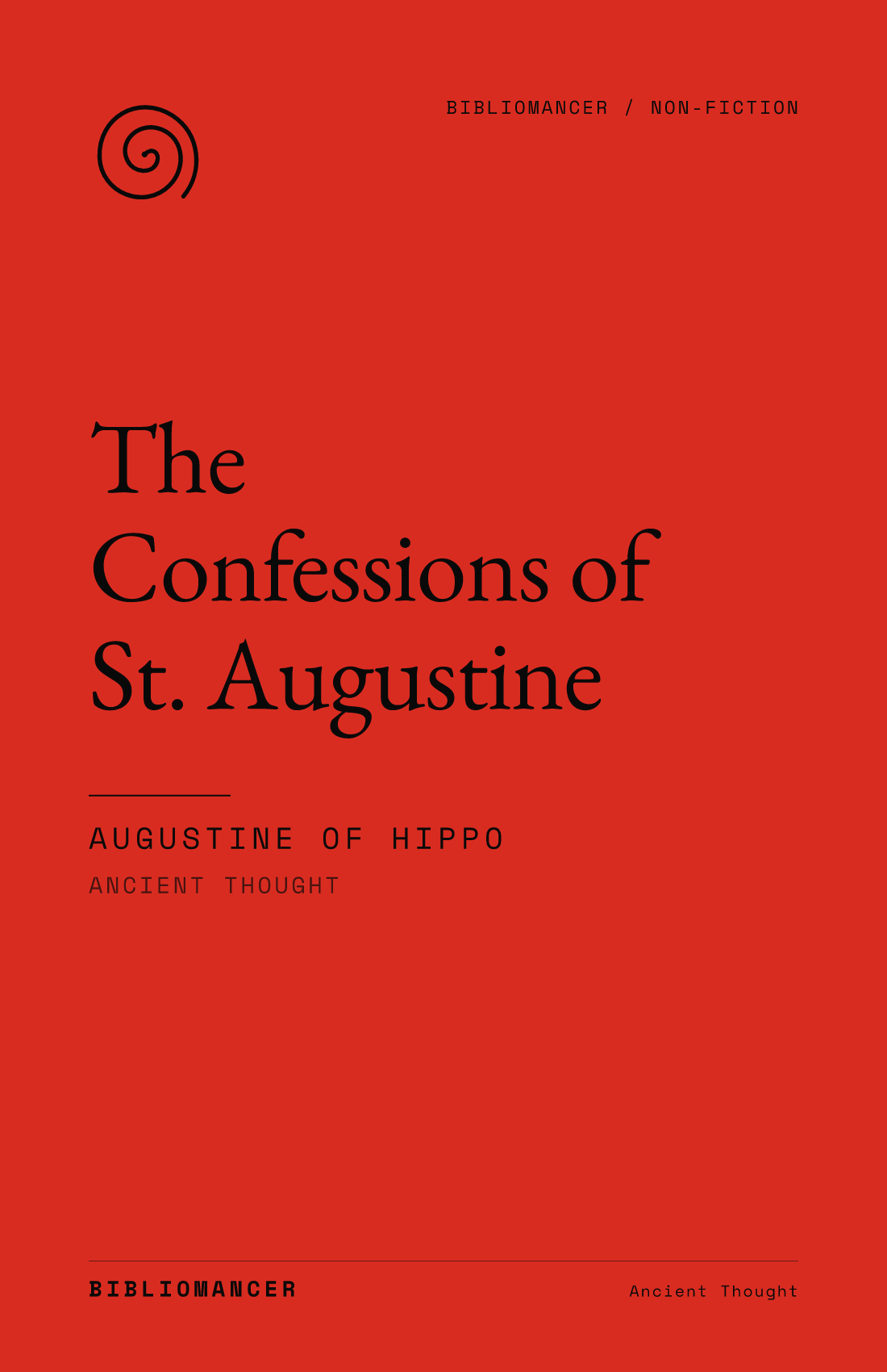 The Confessions of St. Augustine by Augustine of Hippo — Bibliomancer edition cover
