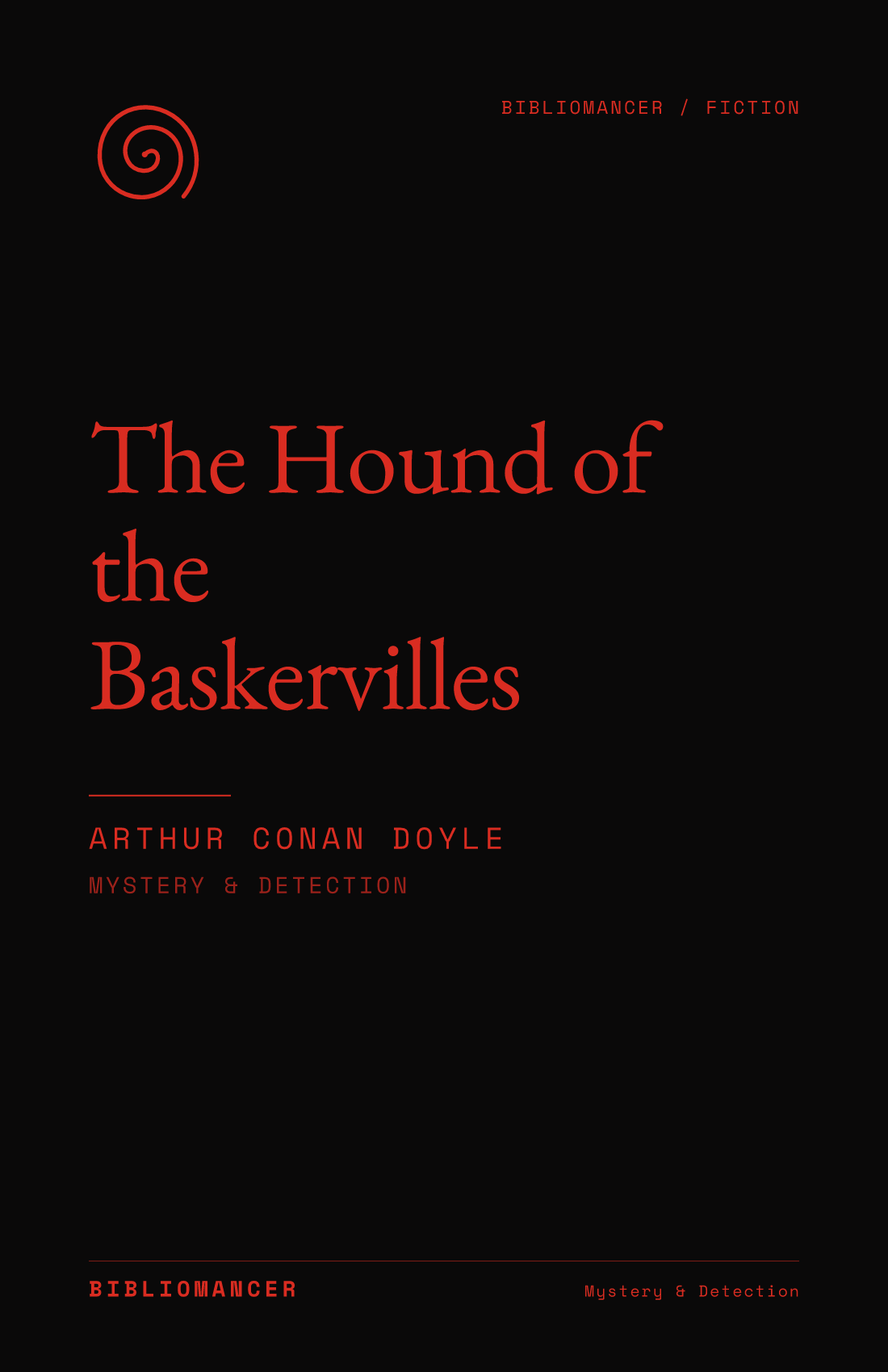 The Hound of the Baskervilles by Arthur Conan Doyle — Bibliomancer edition cover