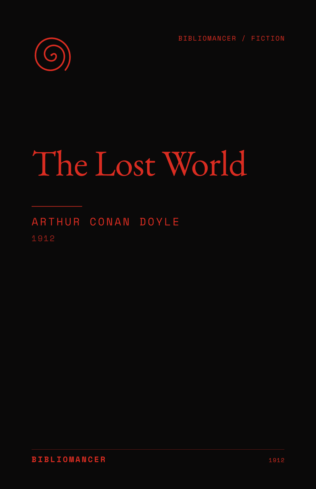 The Lost World by Arthur Conan Doyle — Bibliomancer edition cover