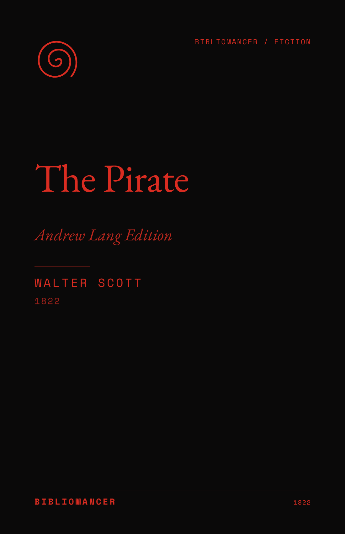 The Pirate by Walter Scott — Bibliomancer edition cover