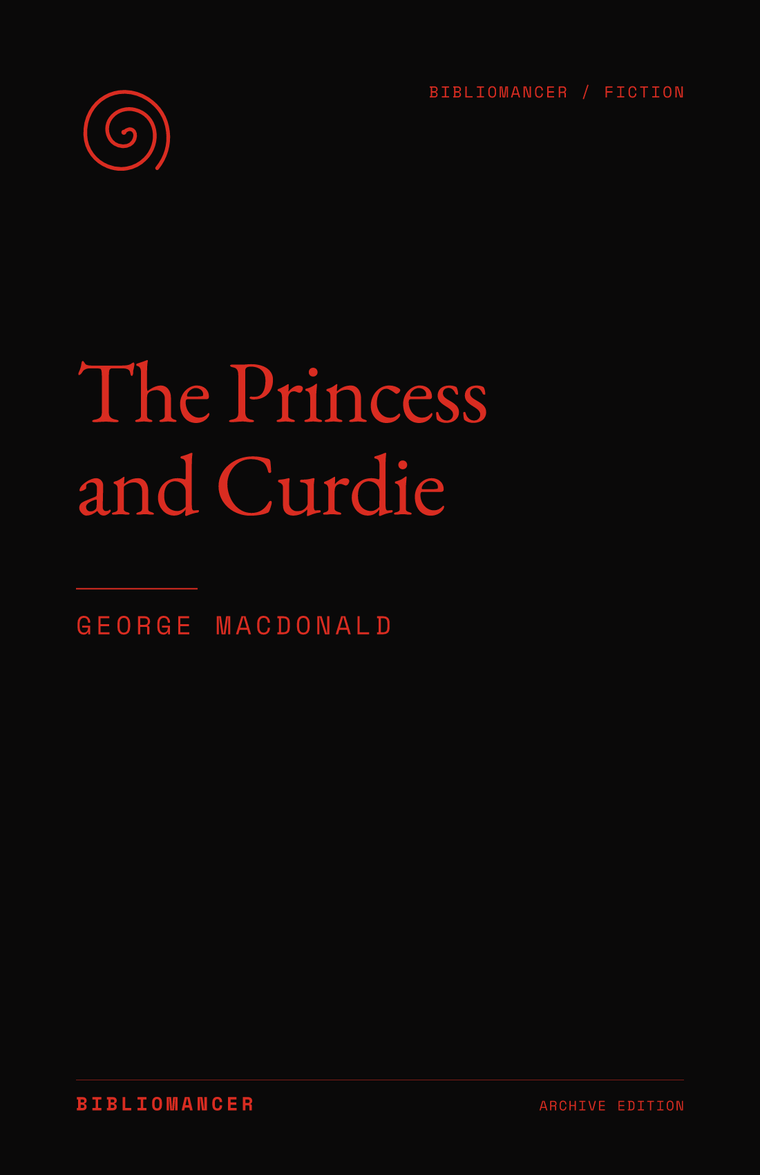 The Princess and Curdie by George MacDonald — Bibliomancer edition cover