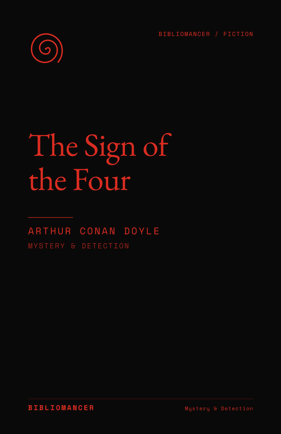 The Sign of the Four by Arthur Conan Doyle — Bibliomancer edition cover