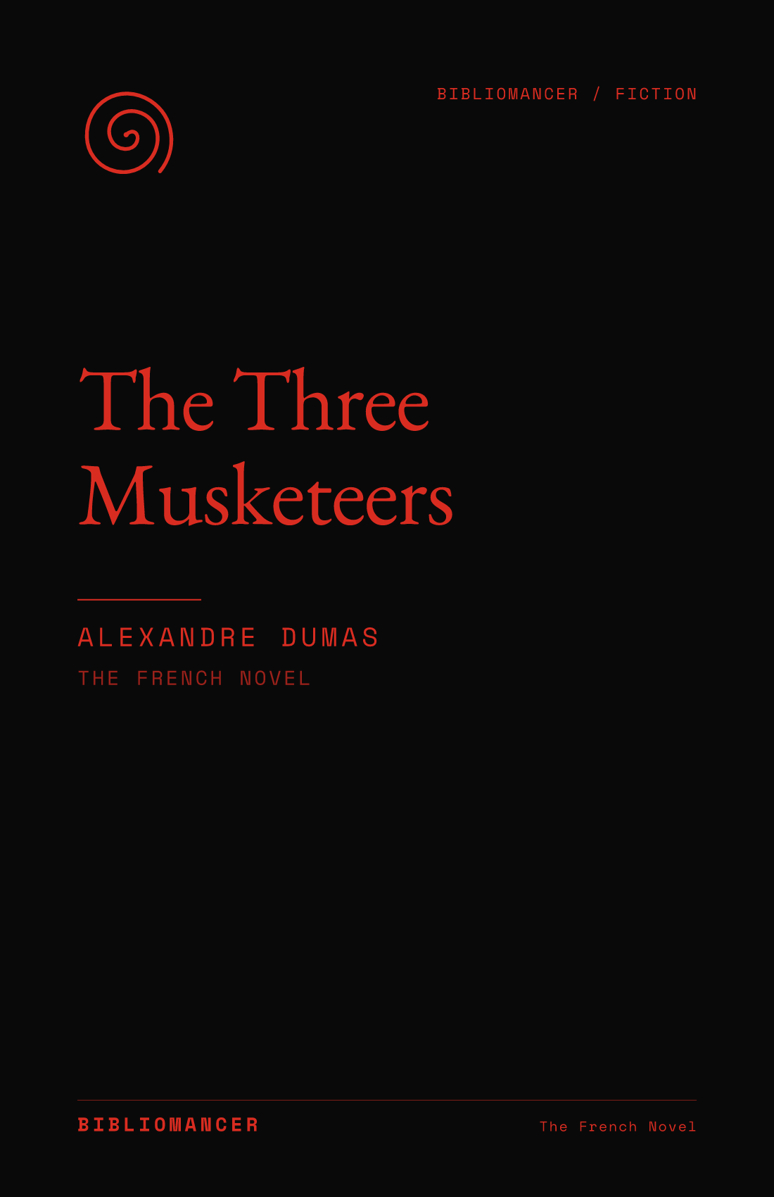 The Three Musketeers by Alexandre Dumas — Bibliomancer edition cover