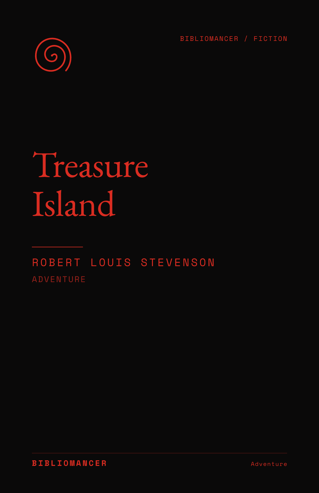 Treasure Island by Robert Louis Stevenson — Bibliomancer edition cover